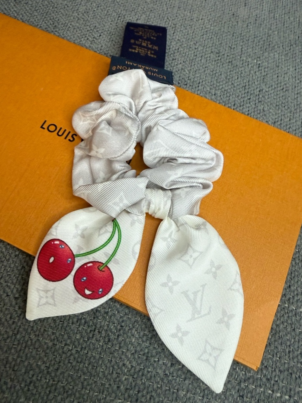 Louis Vuitton LV x TM Monogram Cerise CHOUCHOU scrunchie